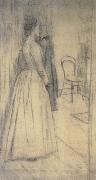 Study of Marguerite Khnopff Fernand Khnopff